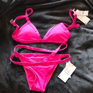 Pink swimsuit